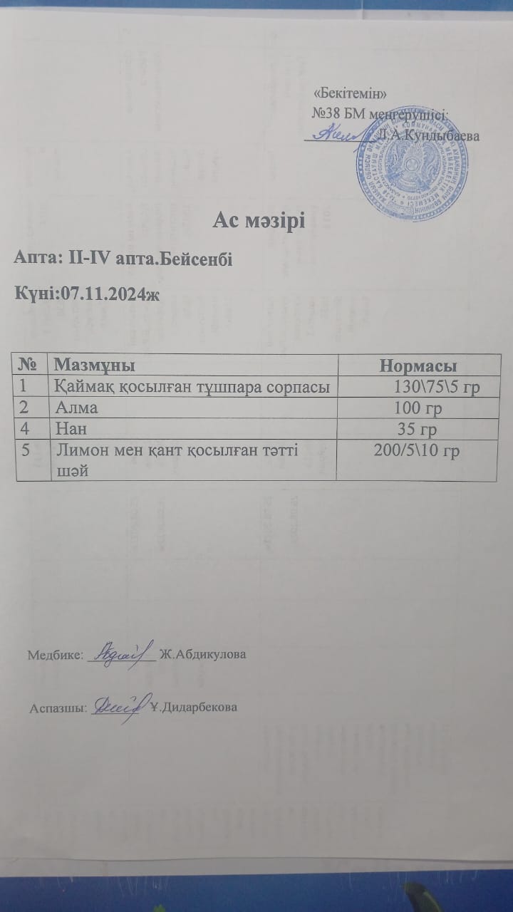 Ас мәзірі