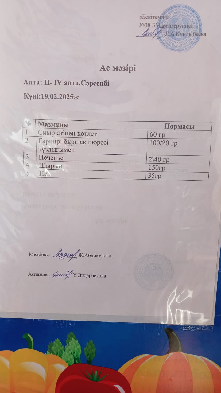 Ас мәзірі
