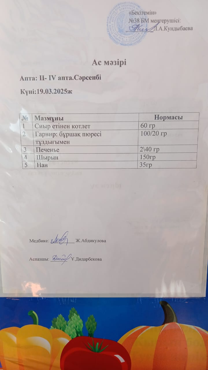 Ас мәзірі