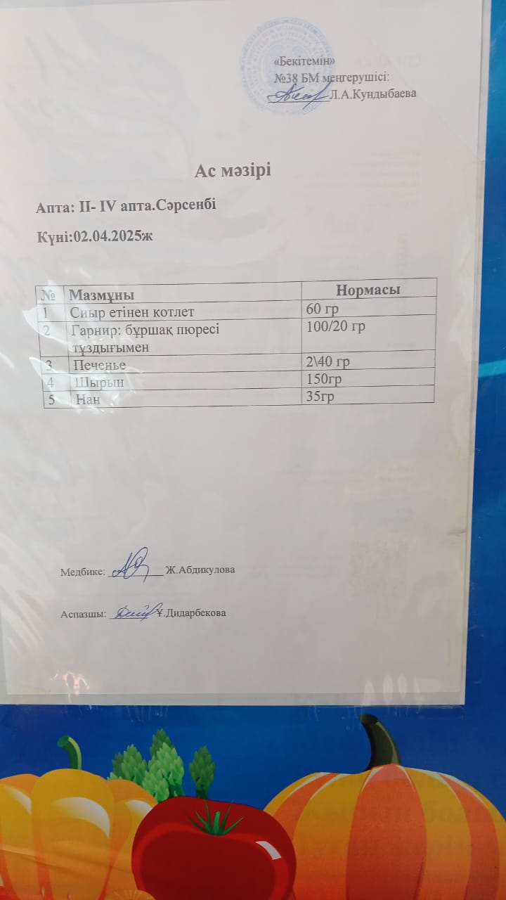 Ас мәзірі