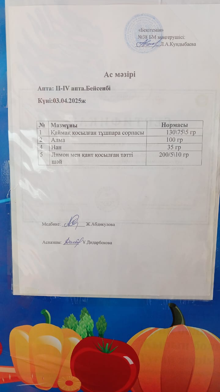 Ас мәзірі