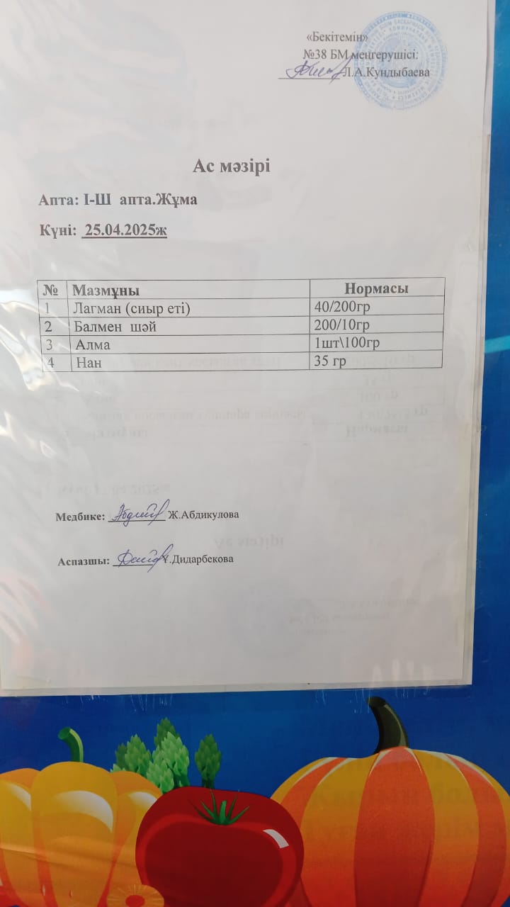 Ас мәзірі