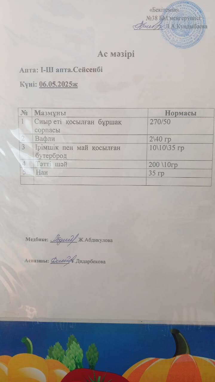 Ас мәзірі
