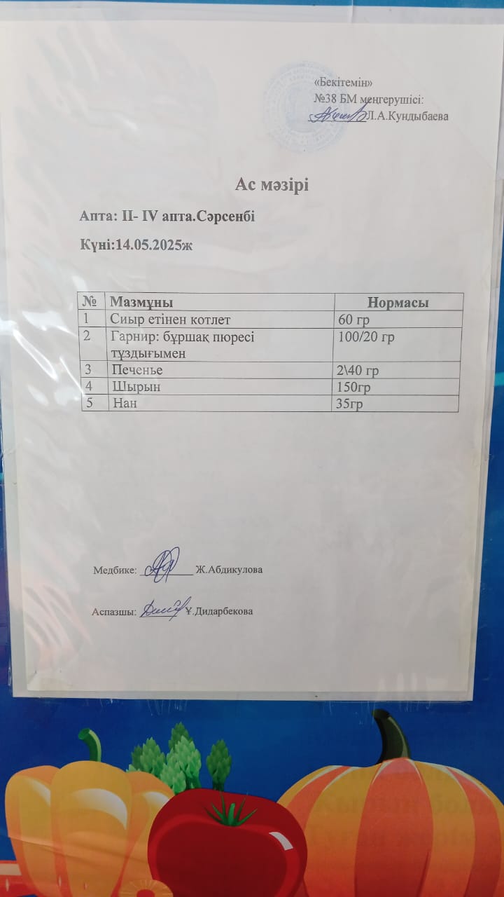 Ас мәзірі