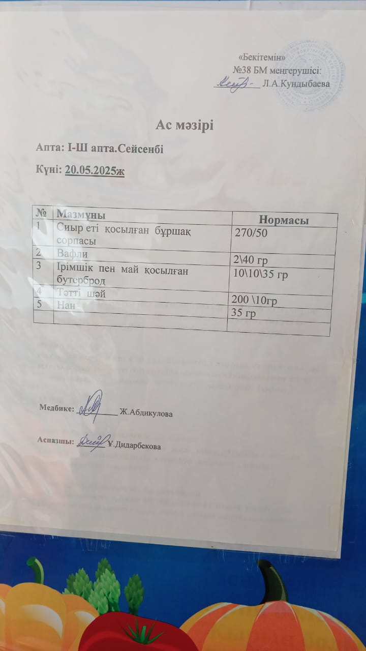 Ас мәзірі