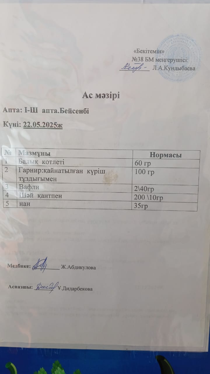 Ас мәзірі