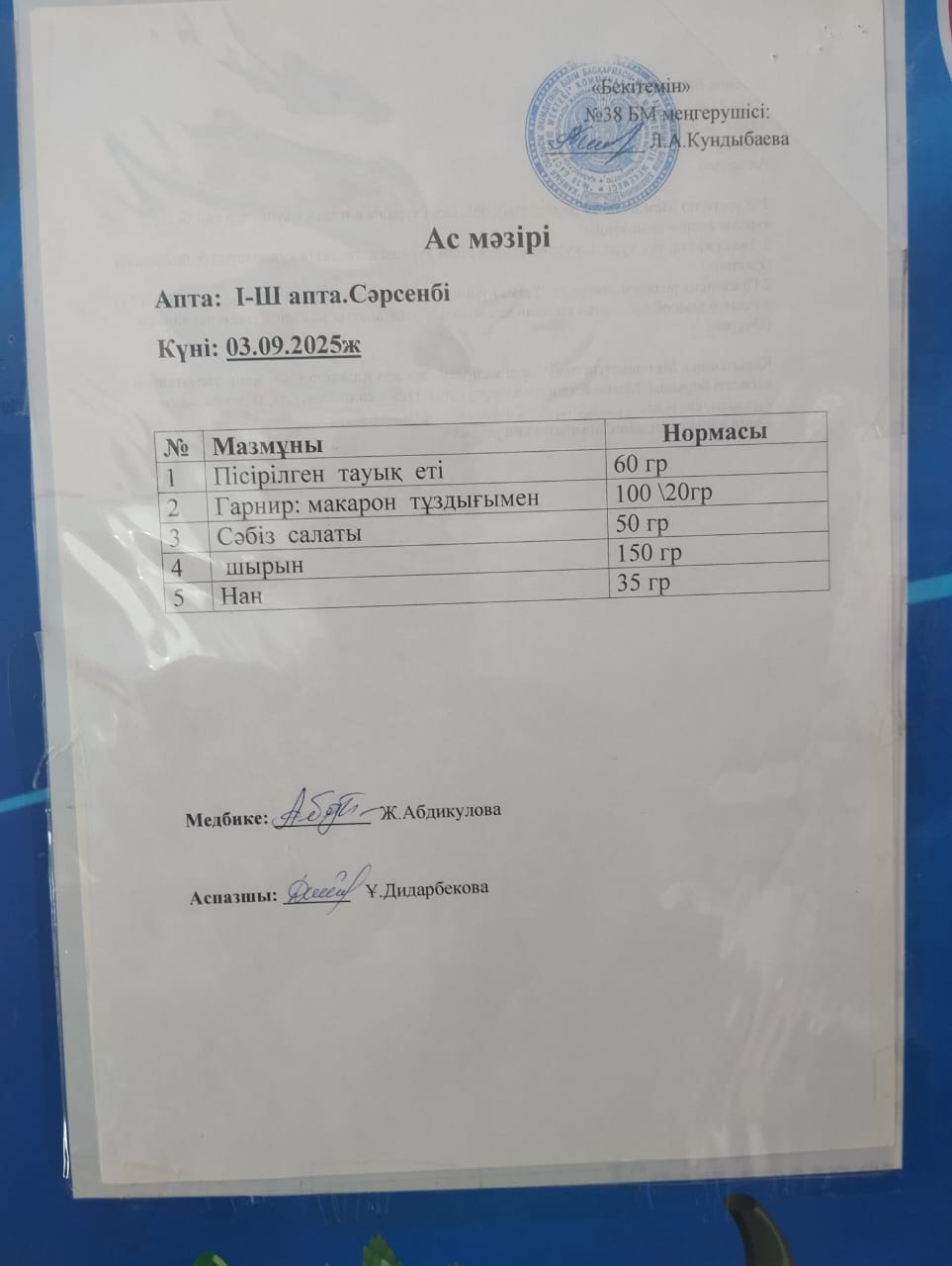 Ас мәзірі